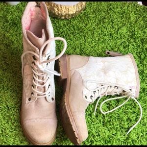 Roxy Lace Up Combat Boots